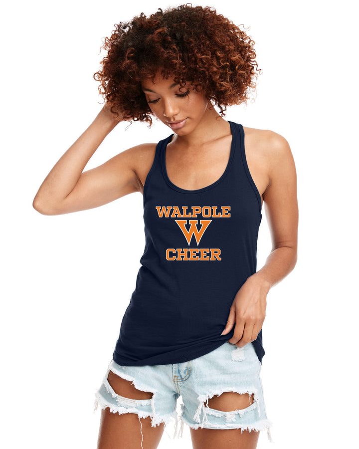 Walpole Youth Cheer Ladies Raceback Tank (N1533)