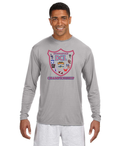 Campeonato de Gimnasia DCL - Camiseta de manga larga de rendimiento refrescante para hombre (A4N3165)