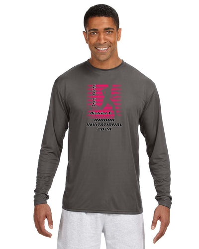 Campeonato de Atletismo del Distrito E - Camiseta de manga larga de rendimiento refrescante para hombre (A4N3165)