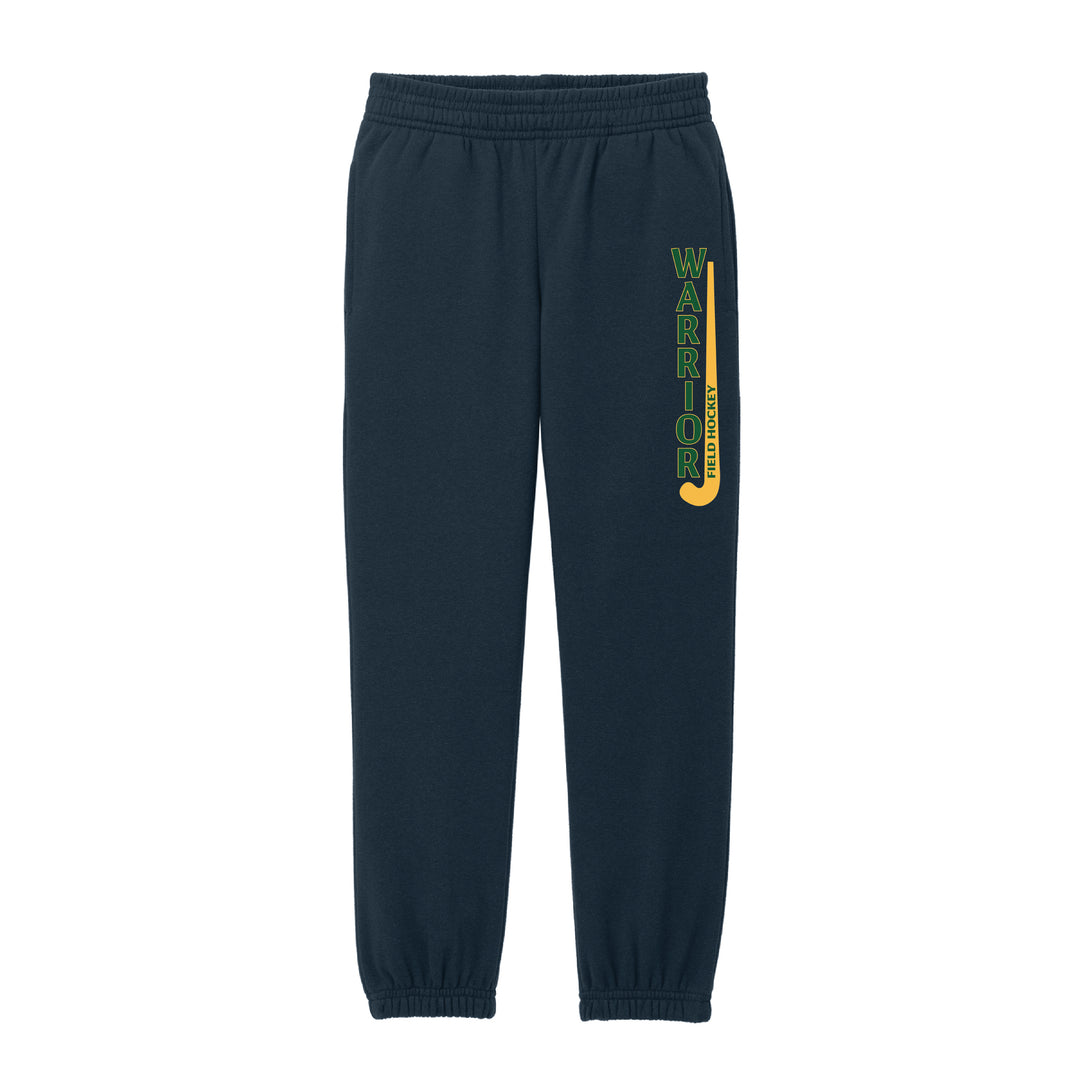 Warrior Field Hockey - Youth Unisex Fleece Sweatpants - Navy (DT6112Y)