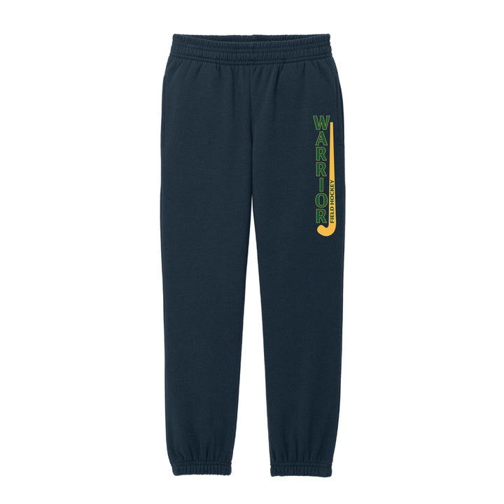 Warrior Field Hockey - Youth Unisex Fleece Sweatpants - Navy (DT6112Y)