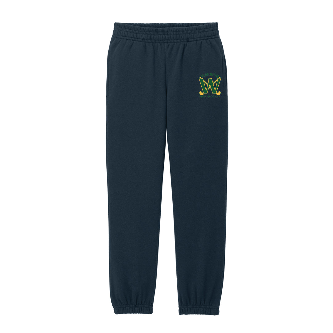 Warrior Field Hockey - Youth Unisex Fleece Sweatpants - Navy (DT6112Y)