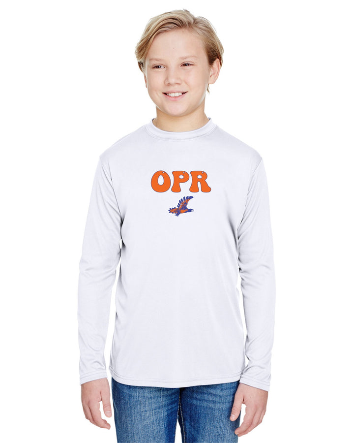 Old Post Road School A4 Youth Long Sleeve Cooling Performance Crew Shirt (NB3165)