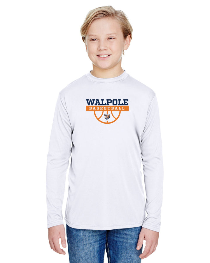 Walpole Youth Basketball A4 Youth Long Sleeve Cooling Performance Crew Shirt (NB3165)