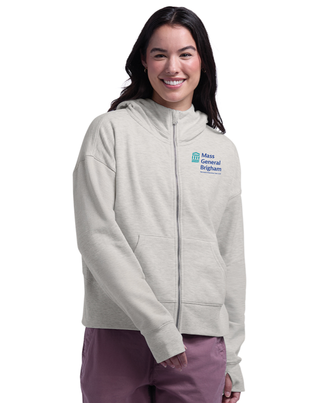 Mass General Brigham NICU- Women's Willow Full Zip Hoodie (5629)