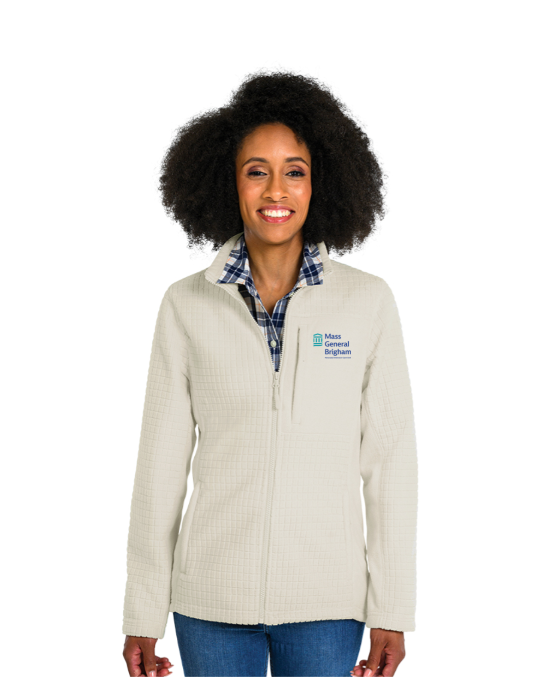 UCIN de Mass General Brigham - Chaqueta polar texturizada Terrain para mujer (5590)