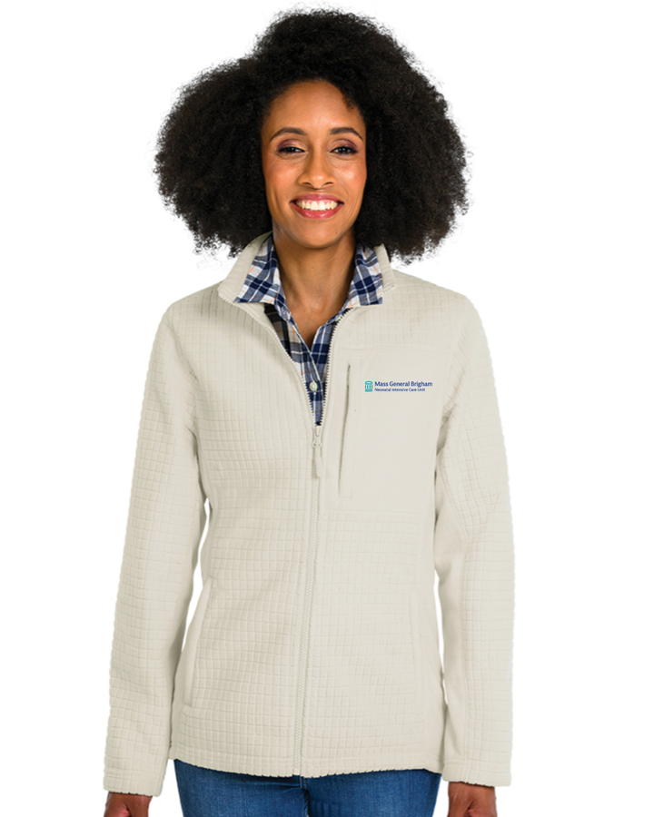 UCIN de Mass General Brigham - Chaqueta polar texturizada Terrain para mujer (5590)