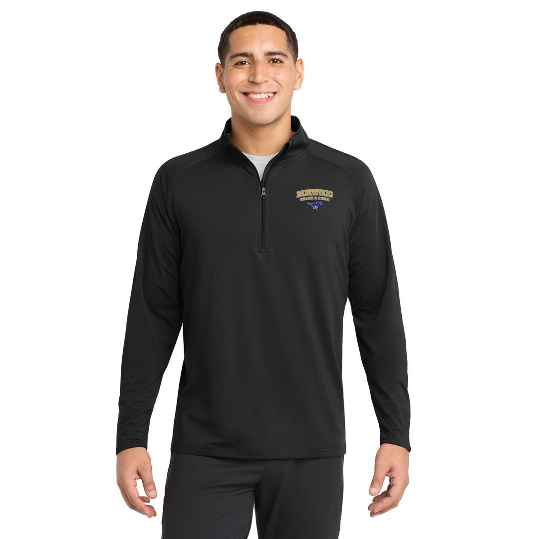 Sudadera con media cremallera para hombre de Norwood Track & Field (ST850)