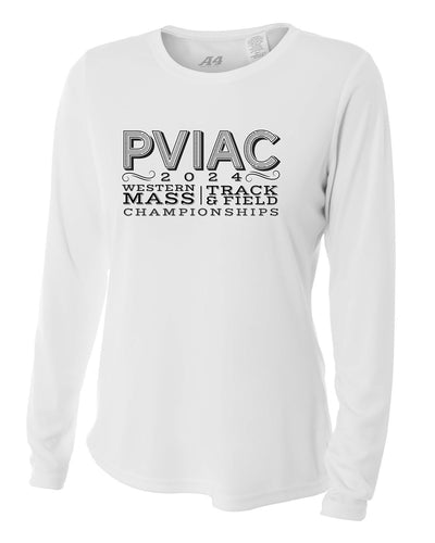 Campeonato de Atletismo PVIAC - Camiseta de manga larga refrescante y de alto rendimiento para mujer (A4NW3002)