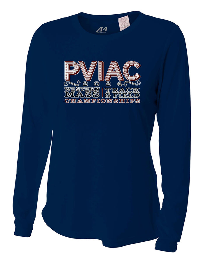 PVIAC Track & Field Championship - Women's Long Sleeve Cooling Performance Crew Shirt (NW3002)