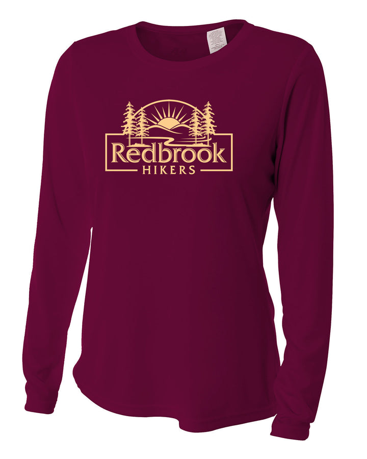 Camiseta de manga larga con cuello redondo y rendimiento refrescante para mujer de Redbrook Hikers (NW3002)