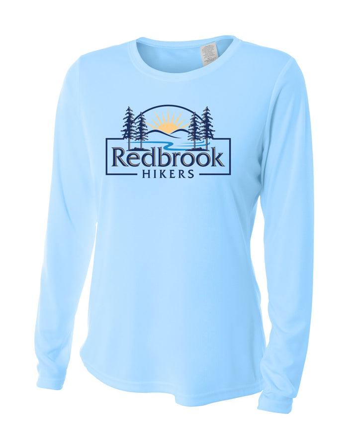 Camiseta de manga larga con cuello redondo y rendimiento refrescante para mujer de Redbrook Hikers (NW3002)