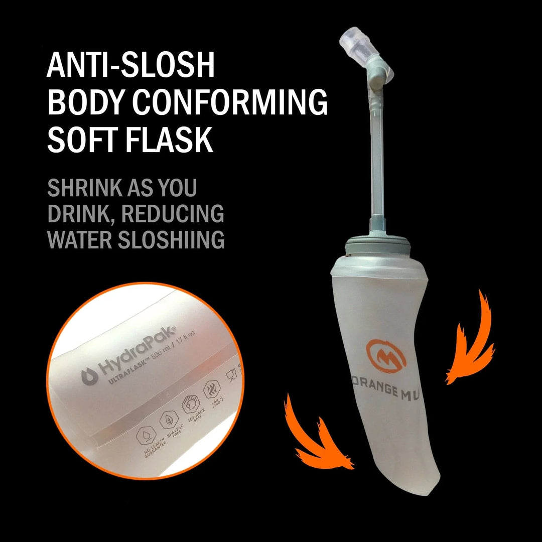 Orange Mud UltraFlask 500ml — No-Slosh Soft Flask