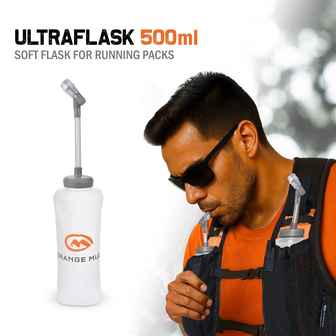 Orange Mud UltraFlask 500ml — No-Slosh Soft Flask