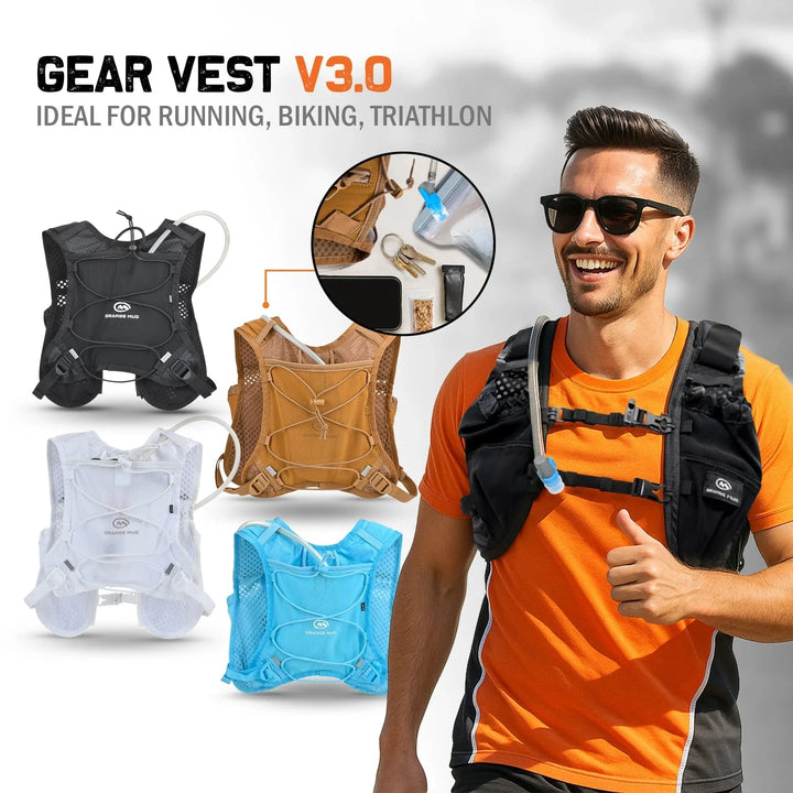 Orange Mud Gear Vest V4.0 — 1L Hydration Running Vest