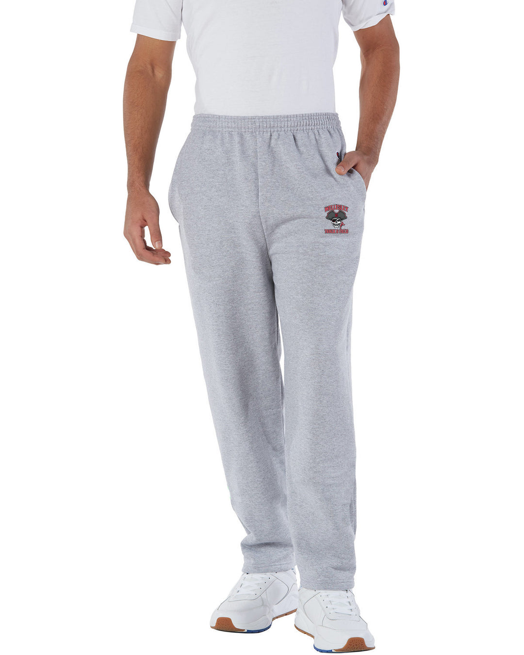 Wellesley Track and Field 2023 - Champion Adult Powerblend® Open-Bottom Fleece Pant with Pockets - P800