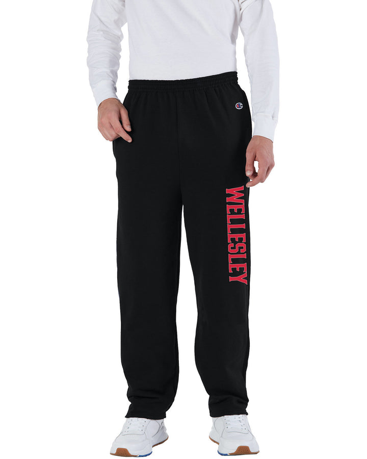 Wellesley Track and Field 2023 - Champion Adult Powerblend® Open-Bottom Fleece Pant with Pockets - P800