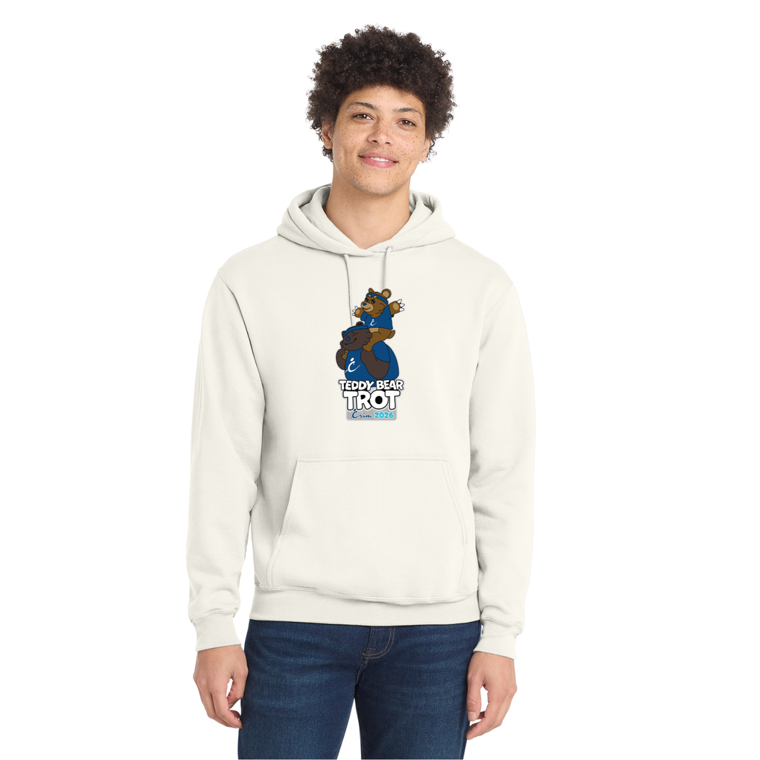 Crim - Teddy Bear Trot- Adult Unisex Fleece Hooded Sweatshirt (PC78H)