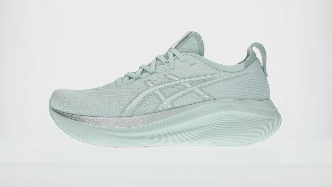Men's ASICS Gel-Nimbus 27 - Pure Aqua/White