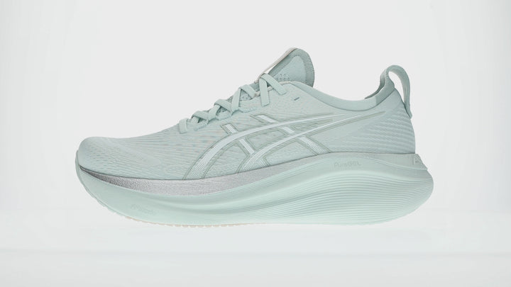 Men's ASICS Gel-Nimbus 27 - Pure Aqua/White