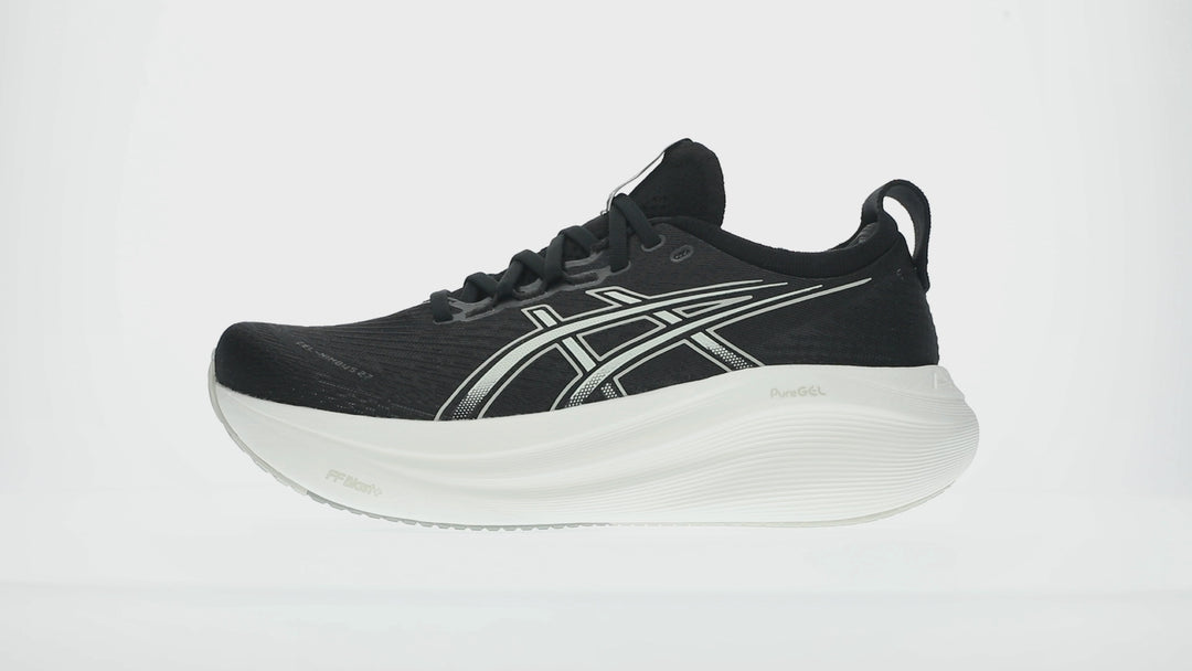 Women's ASICS Gel-Nimbus 27 - Black/Lake Grey