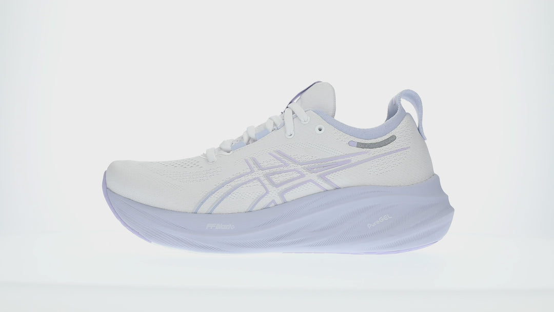 Asics Womens Gel Nimbus 26- White/Fresh Air (1012B601-100)