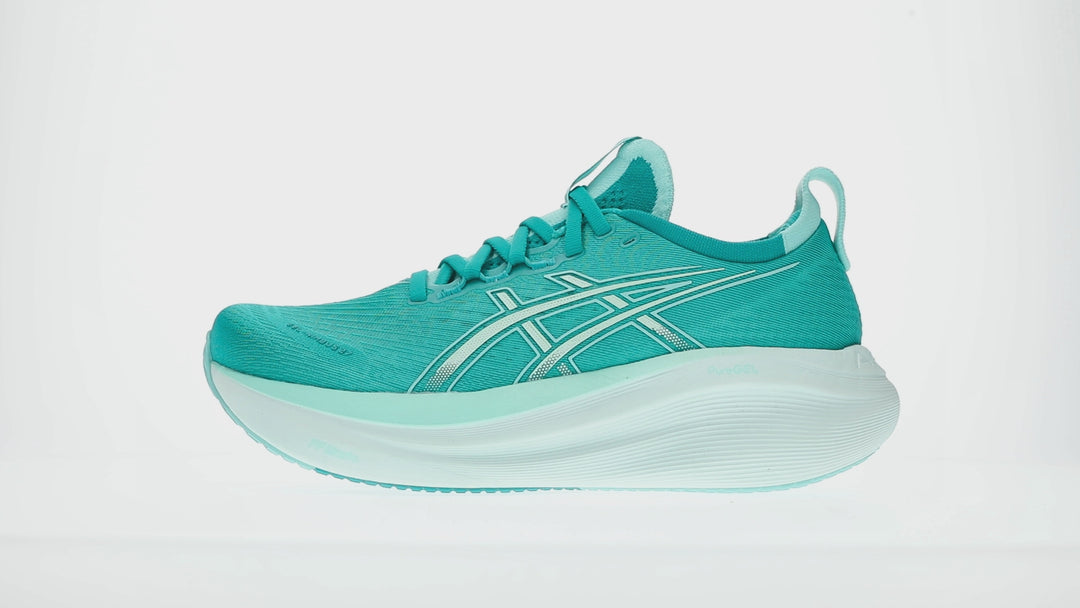 Women's ASICS Gel-Nimbus 27 - Wave Teal/Illuminate Mint
