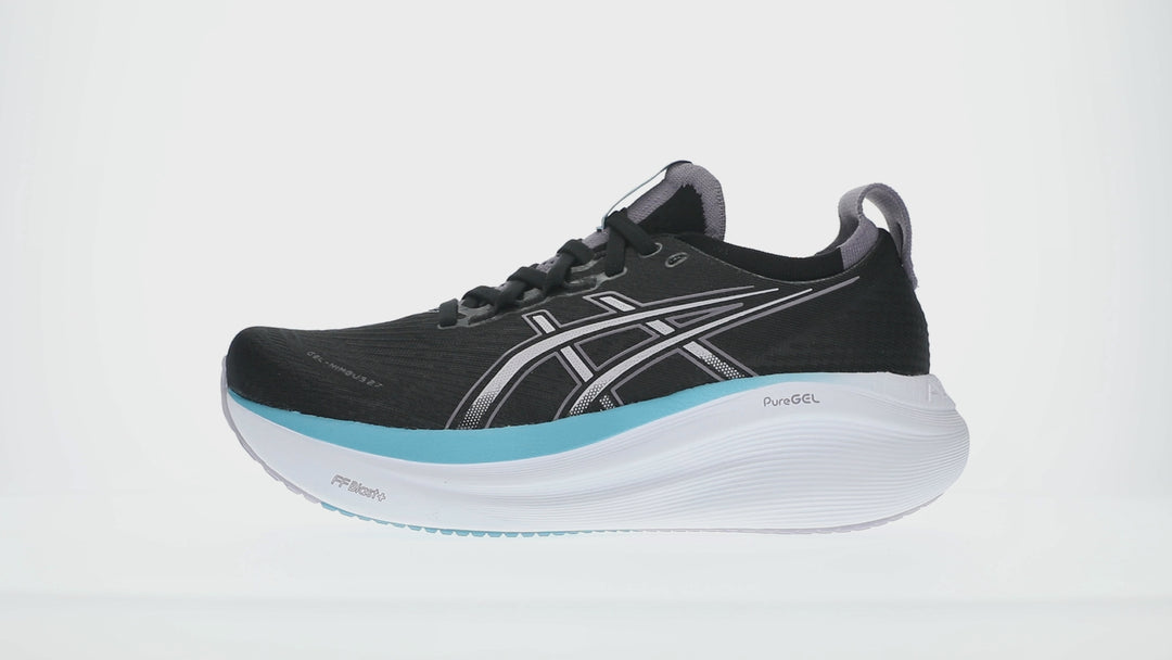 Women's ASICS Gel-Nimbus 27 - Black/Dusk Violet