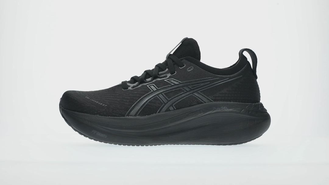 Women's ASICS Gel-Nimbus 27 - Black/Graphite Grey