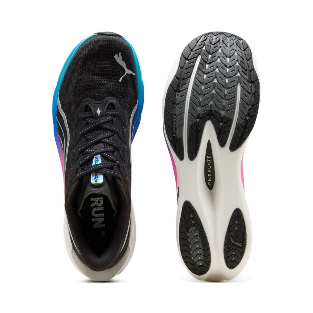 Puma Deviate Nitro 4 para hombre - PUMA NEGRO-GRIS OSCURO PLANO-PUMA PLATA