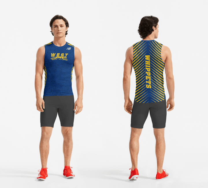 Downingtown West XC and T&F - Achieve Compression Sleeveless Men's (TFMT294)