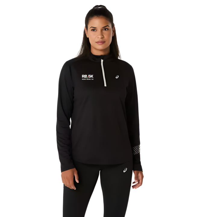 2027 Rose Bowl 5K - ASICS Women's Icon 1/2 Zip Black (2012D175) (RB27-23)
