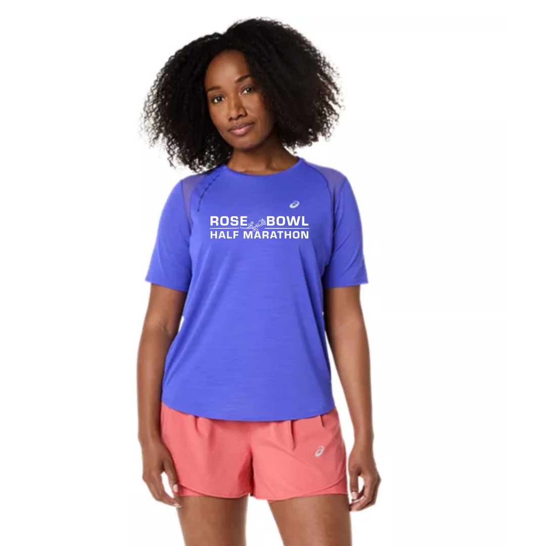 2027 Rose Bowl Half Marathon- ASICS Women's Road SS Top Cobalt Burst (2012D371) (RB27-03)