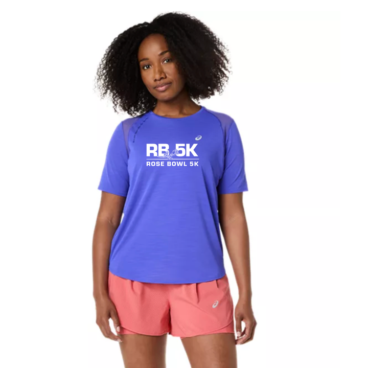 2027 Rose Bowl 5K- ASICS Women's Road SS Top Cobalt Burst (2012D371) (RB27-24)