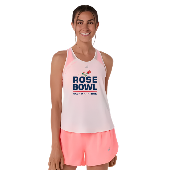 2027 Rose Bowl Half Marathon- ASICS Women's Road Tank - Cream (2012D370) (RB27-07)