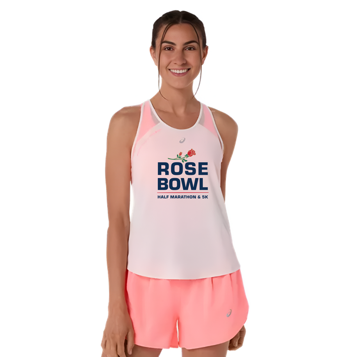 2027 Rose Bowl Half Marathon & 5K- ASICS Women's Road Tank - Cream (2012D370) (RB27-13)