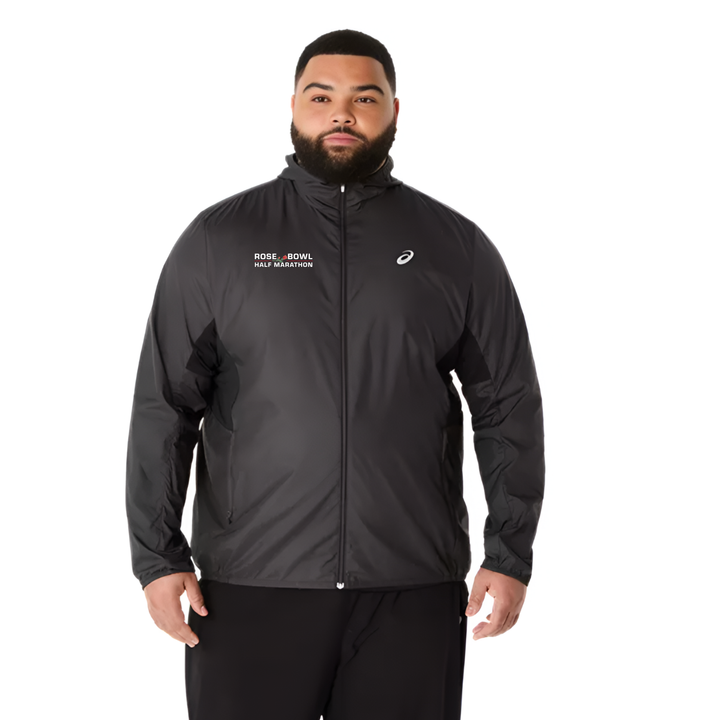 2027 Rose Bowl Half Marathon - ASICS Men's Silver Jacket Black (2011D235) (RB27-05)