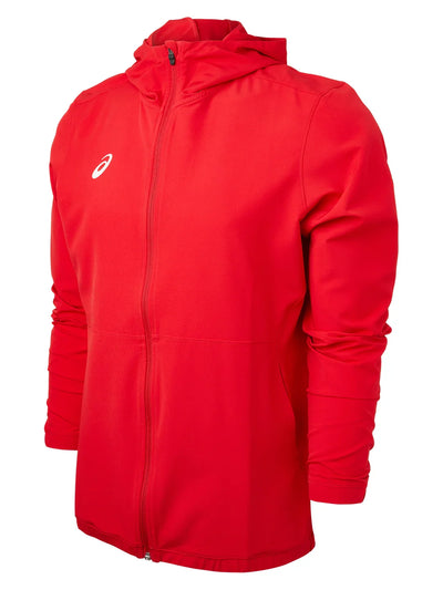 Chaqueta ASICS Track Woven FZ para hombre (roja) (2031A759.23)