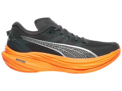 Mens PUMA Deviate Nitro 3 - DUSKY GRAY-HEAT FIRE