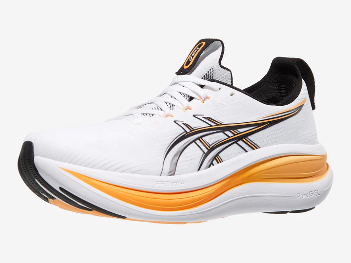 ASICS Men's GEL-NIMBUS 28 - White/ Stadium Orange