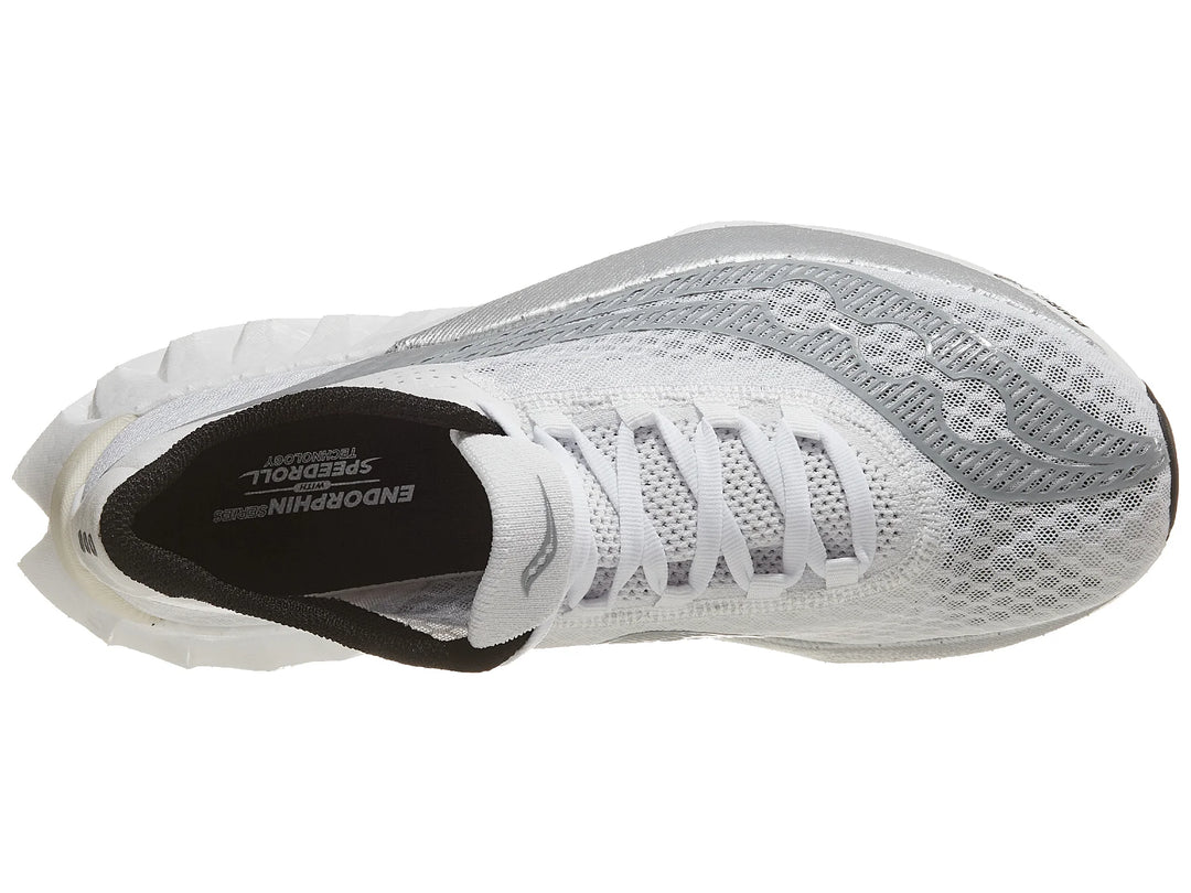 Saucony Endorphin Pro 4 para hombre - Blanco Plata