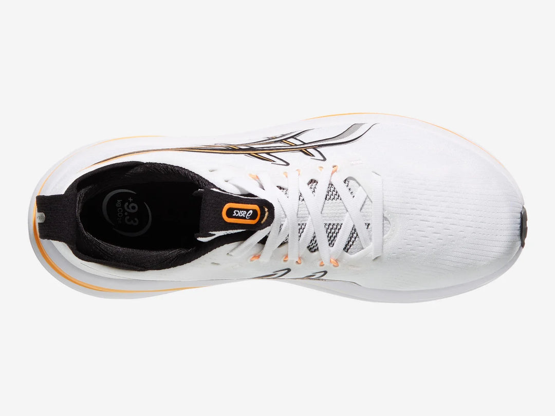 ASICS Men's GEL-NIMBUS 28 - White/ Stadium Orange
