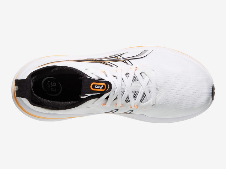 ASICS Men's GEL-NIMBUS 28 - White/ Stadium Orange