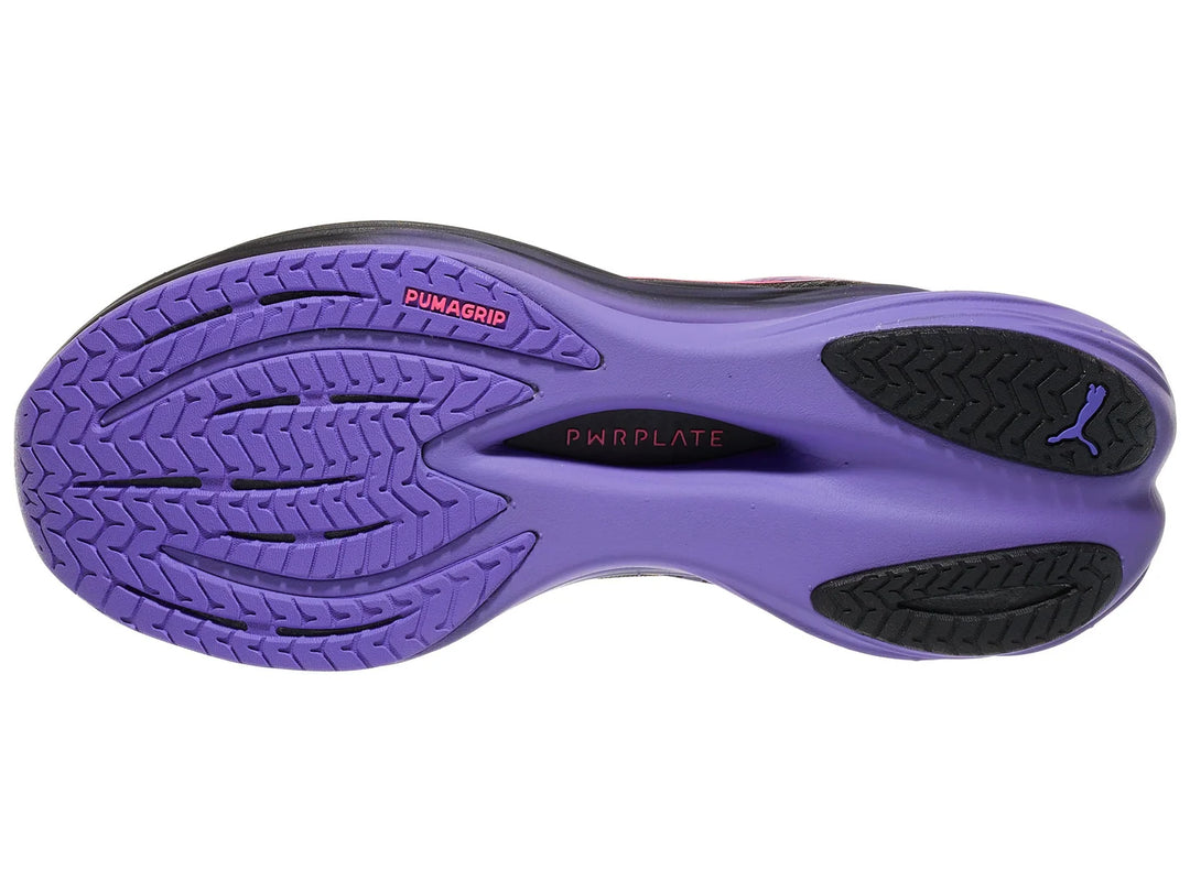 Mens Deviate Nitro 3 - PUMA BLACK-DARK AMETHYST