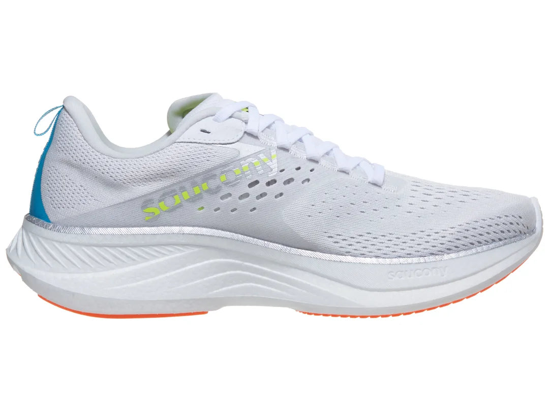 Saucony Ride 17 para hombre, color blanco y vizi (S20924-218)