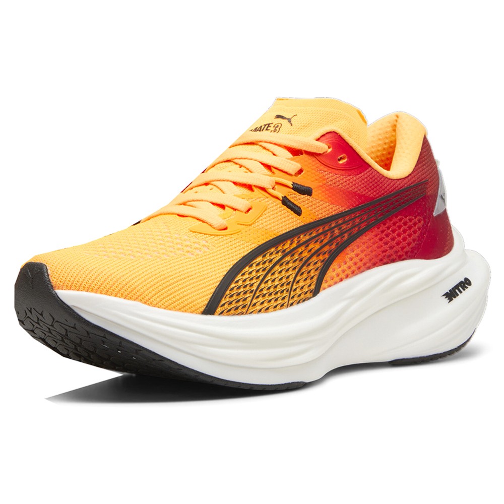 PUMA Womens Deviate Nitro 3 - SUN STREAM-SUNSET GLOW-PUMA WHITE