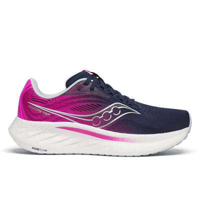 Women's Saucony Ride 18 - Navy Fuchsia