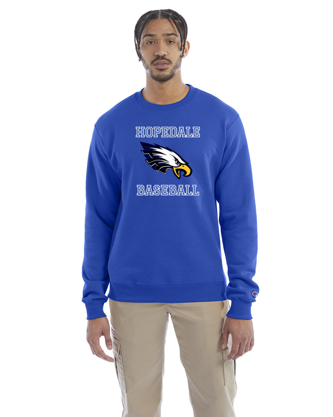 Sudadera con cuello redondo de Hopedale Baseball - Champion (S600)