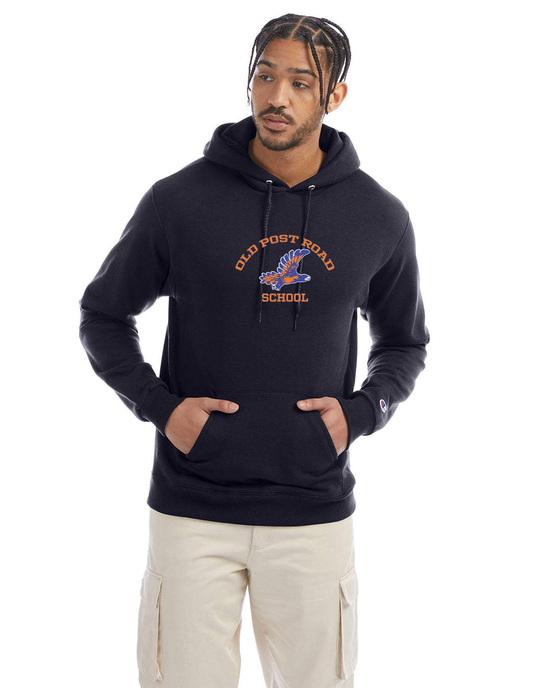 Old Post Road School - Champion Adult Powerblend® Pullover Hooded Sweatshirt (S700)