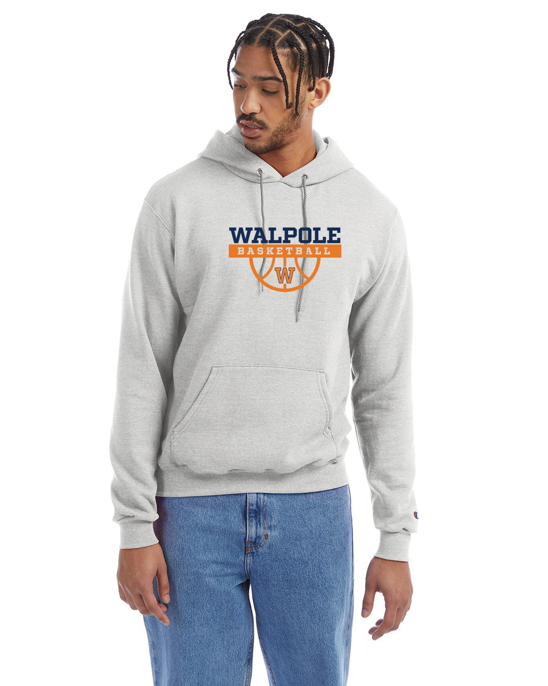 Sudadera con capucha unisex para adultos Champion Powerblend® de Walpole Youth Basketball (S700)